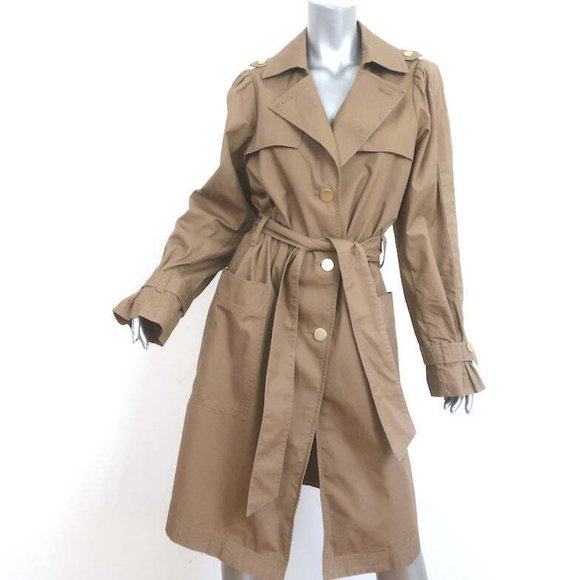 Joe's Jeans x Andrea's Lookbook Coco Trench Coat Camel Size Medium NEW